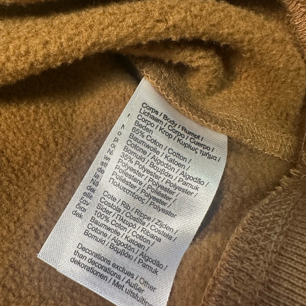 Lacoste Men’s Sweatshirt EUC Brown Large Logo Size Medium - Picture 6 of 6